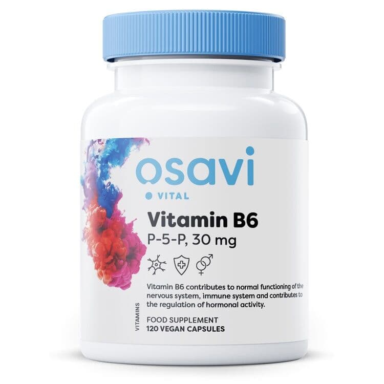 Vitamin B6 – P-5-P, 30mg – 120 veganistische capsules