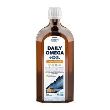 OSAVI Daily Omega +D3 1600 mg, natural lemon flavour (500 ml / 16.9 fl. oz.)