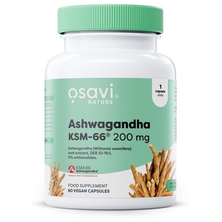 Ashwagandha KSM-66, 200mg – 60 vegan caps