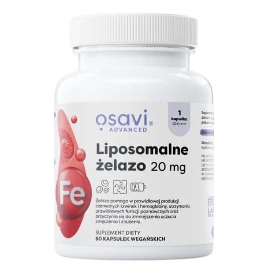 OSAVI Liposomal Iron 20 mg (60 caps)
