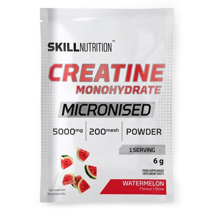 Skill Nutrition – Micronised Creatine Monohydrate, Watermelon – 6g (1 portie)