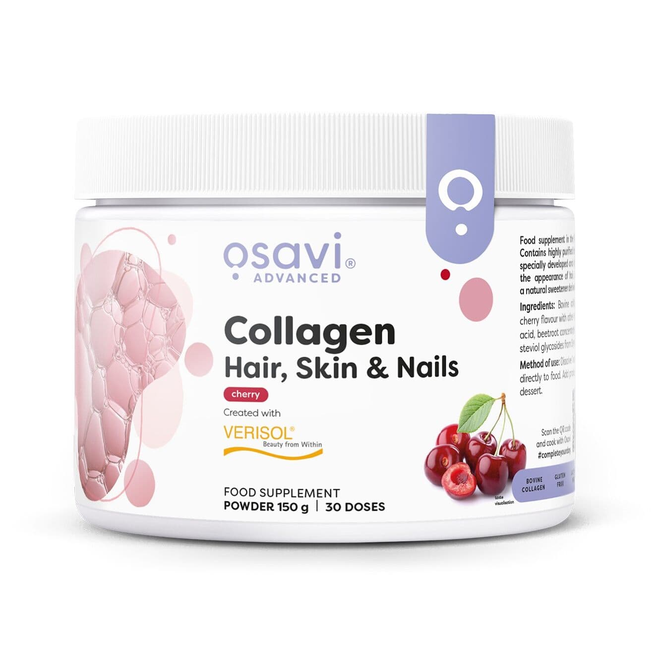 Collagen Peptides, Cherry – 150g