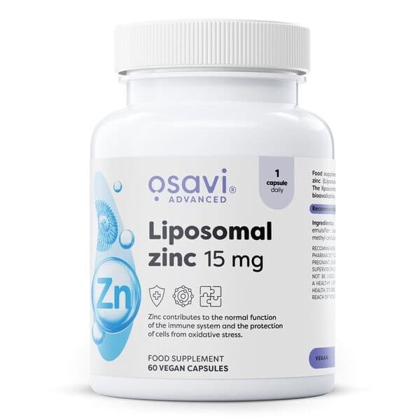 Liposomal Zinc, 15mg – 60 vegan caps