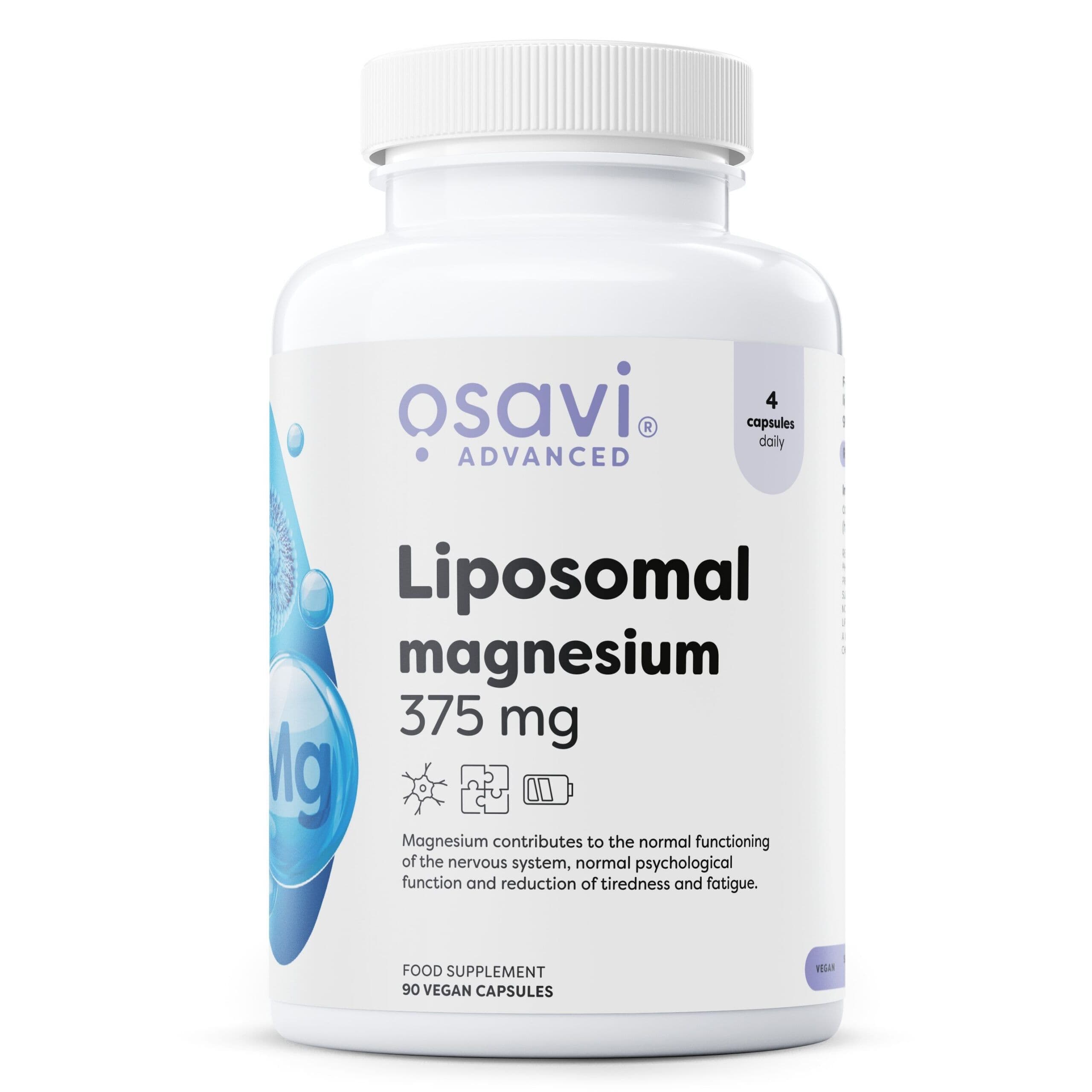 Osavi – Liposomal Magnesium, 375 mg – 90 veganistische capsules