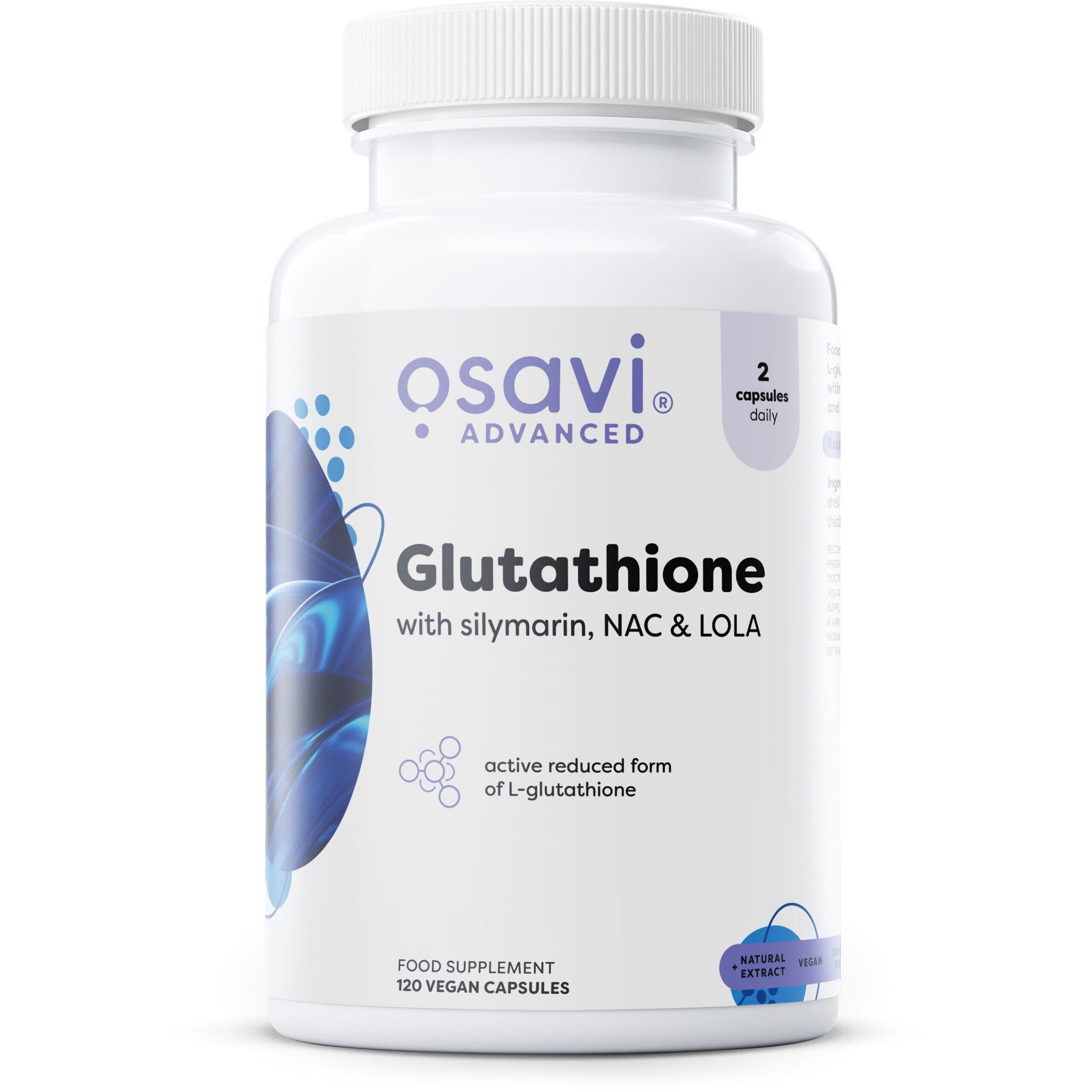 Glutathione with Silymarin, NAC & LOLA – 120 veganistische capsules