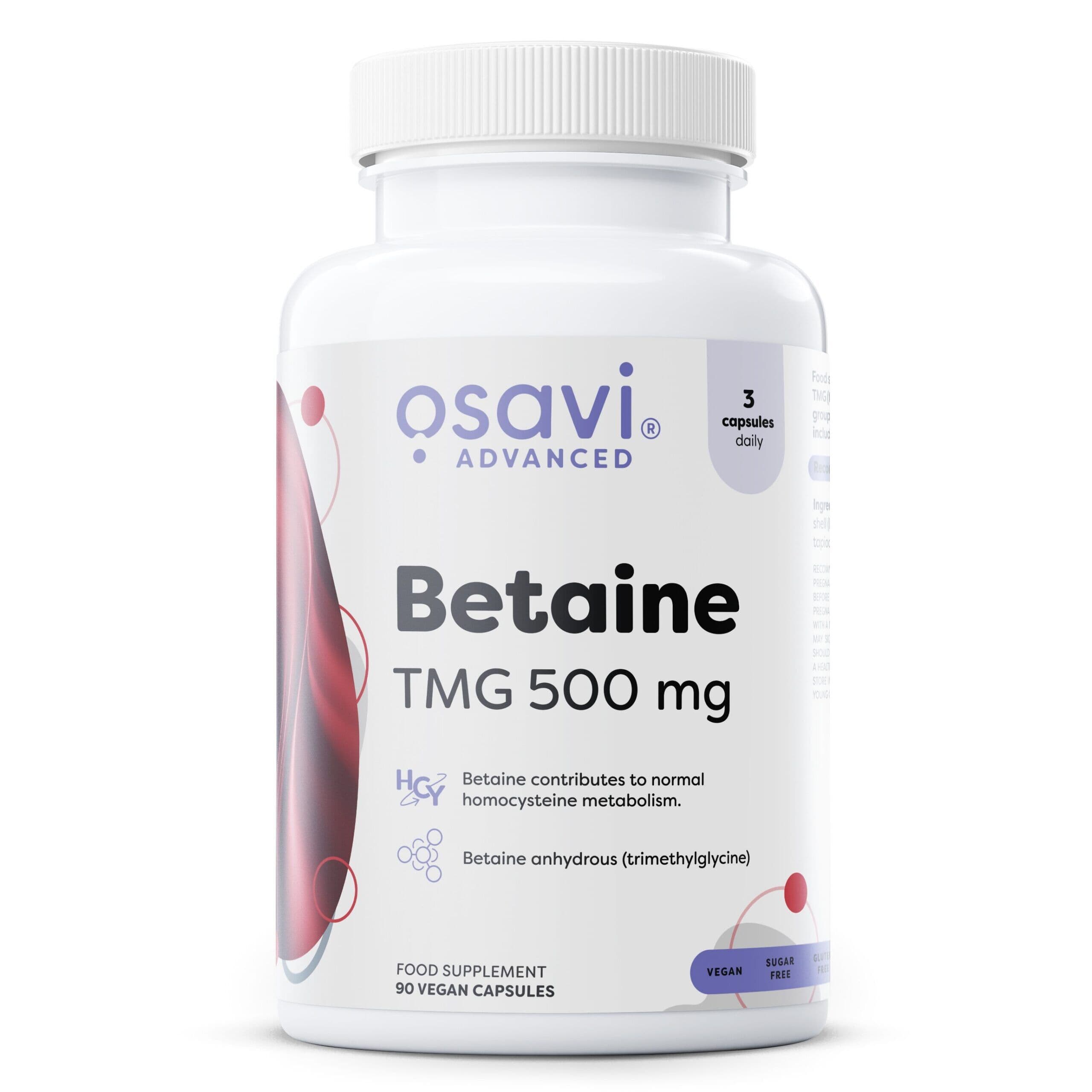 Osavi – Betaine, TMG 500mg – 90 veganistische capsules