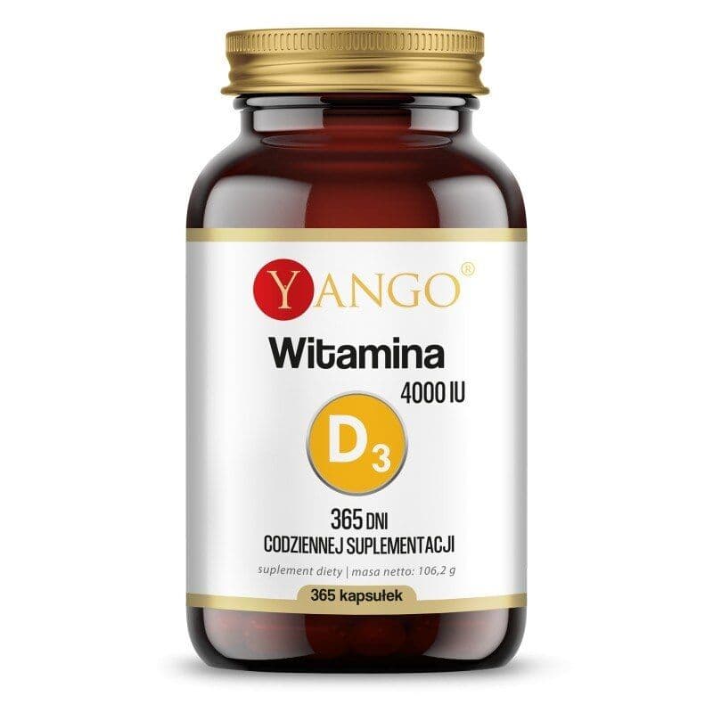 YANGO Vitamin D3, 4000 IU, 100 mcg (365 capsules)
