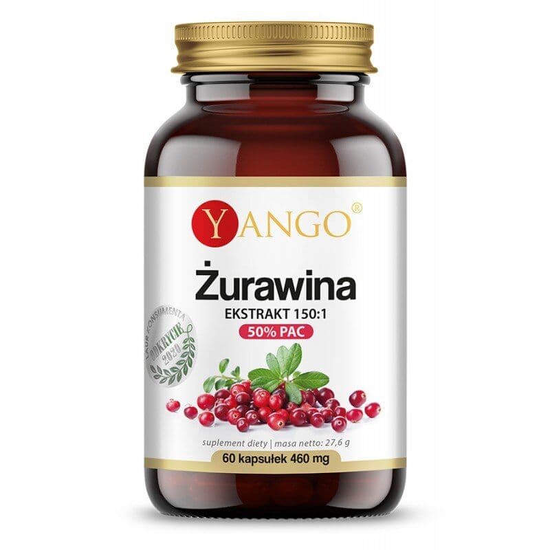 YANGO Cranberry – 50% proanthocyanidins – extract 150:1 (60 caps)