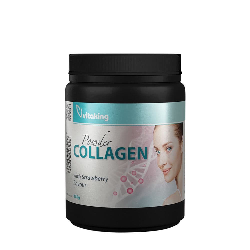 Vitaking Collagen Pulver (330 g, Strawberry Pouch)