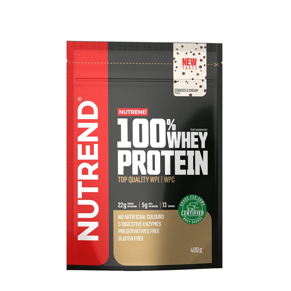 100% Whey Protein, Cookies & Cream - 400g
