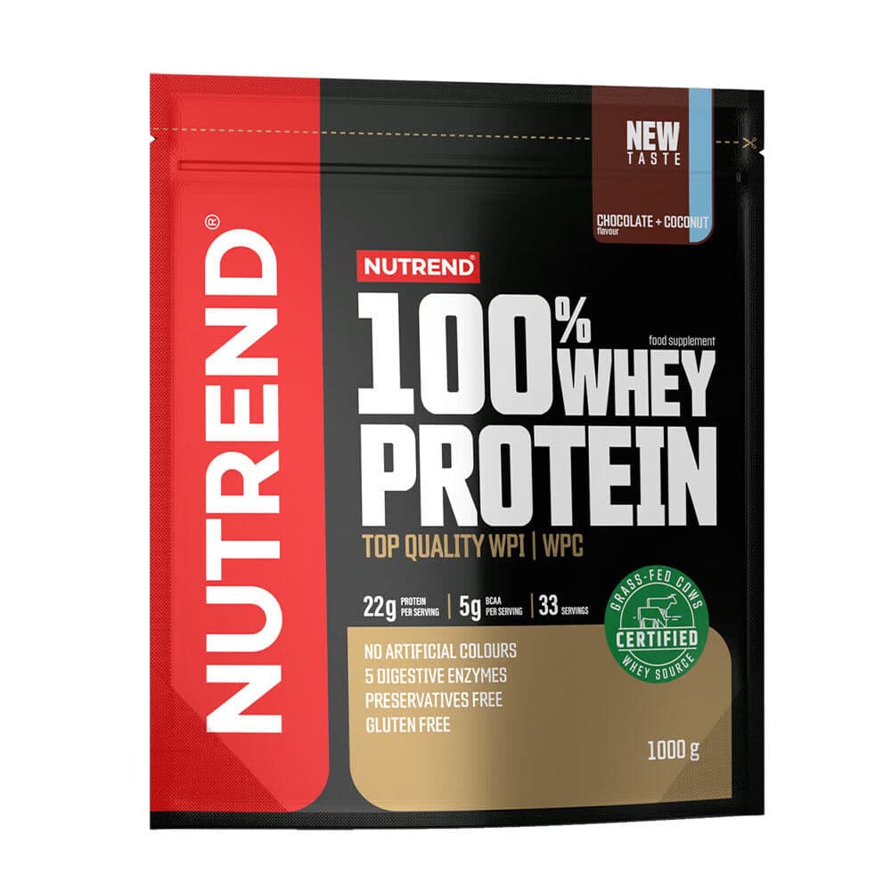 100% Whey Protein, Chocolate + Coconut - 1000g