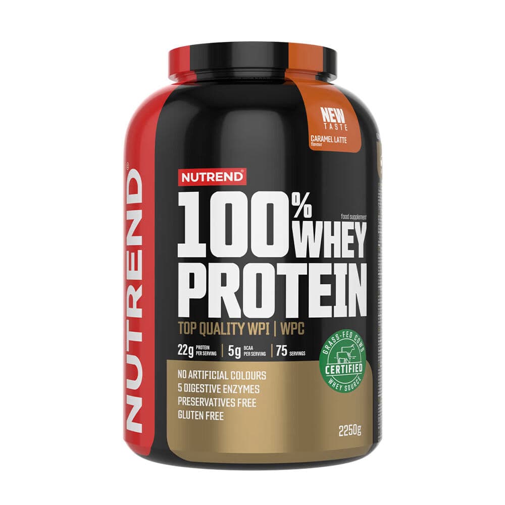 100% Whey Protein, Caramel Latte - 2250g
