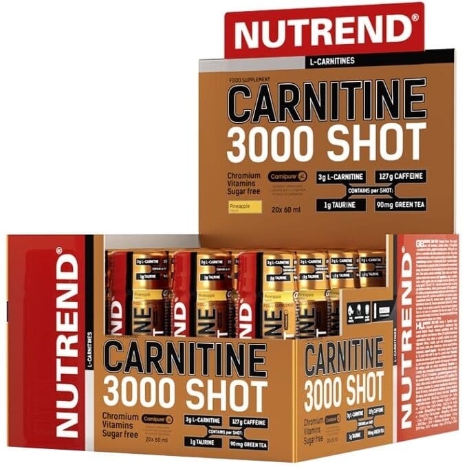 Carnitine 3000 shot, Pineapple - 20 x 60 ml.