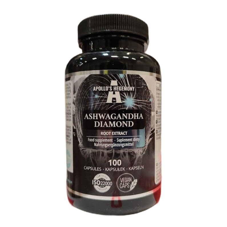 Ashwagandha Diamond – 100 veg. kapsler (EAN 8721077930107)