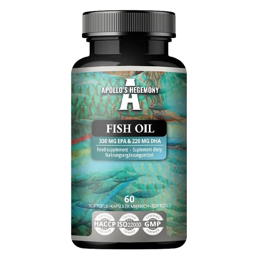 Fish Oil, 330mg EPA & 220mg DHA – 60 bløde kapsler