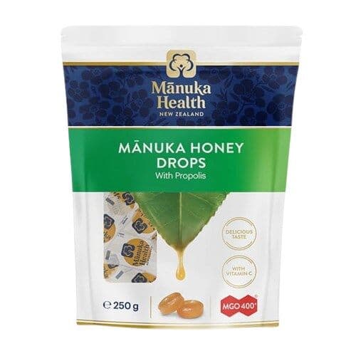 MANUKA HEALTH Candies with Manuka Honey MGO™ 400+, propolis and vitamin C dietary supplement (250 g)