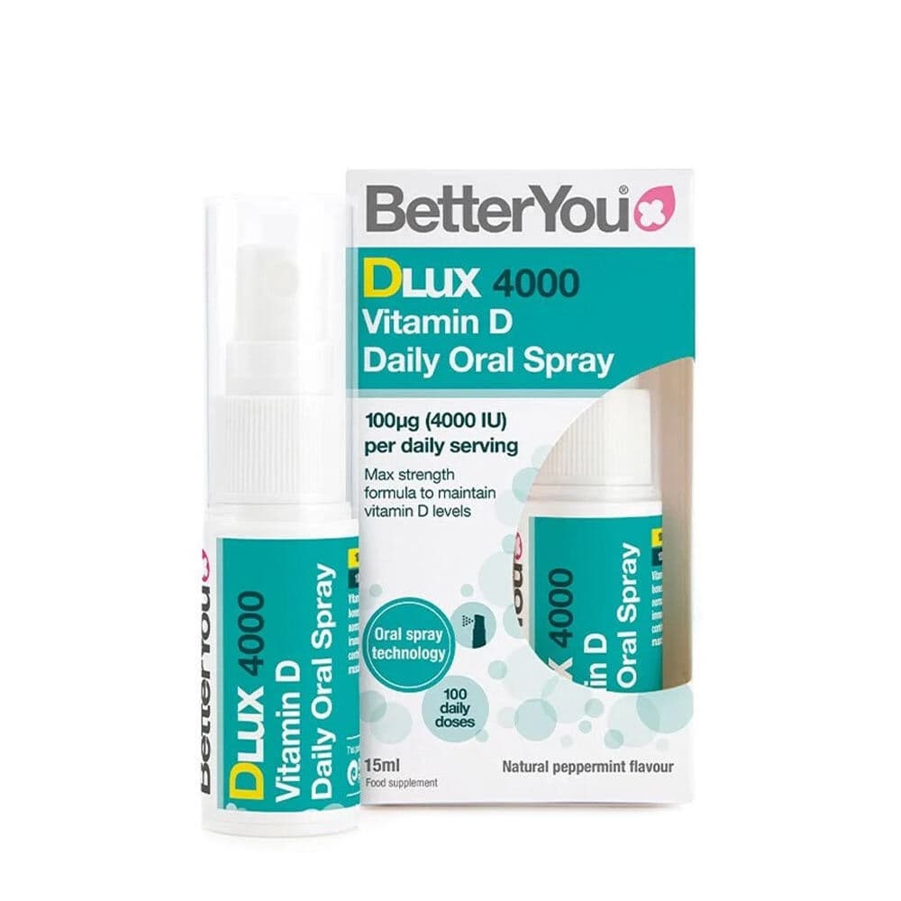 DLux 4000 Daily Vitamin D Oral Spray, Natural Peppermint – 15 ml