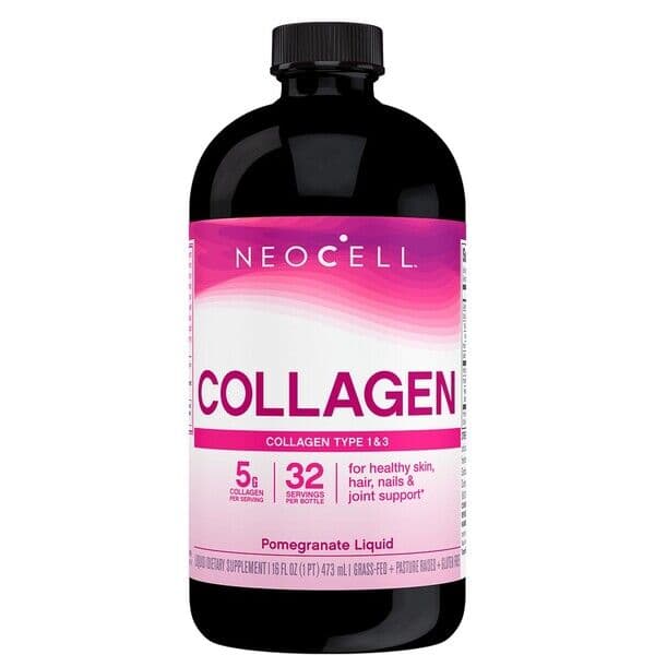 Collagen Type 1 & 3 Liquid, Pomegranate – 473 ml