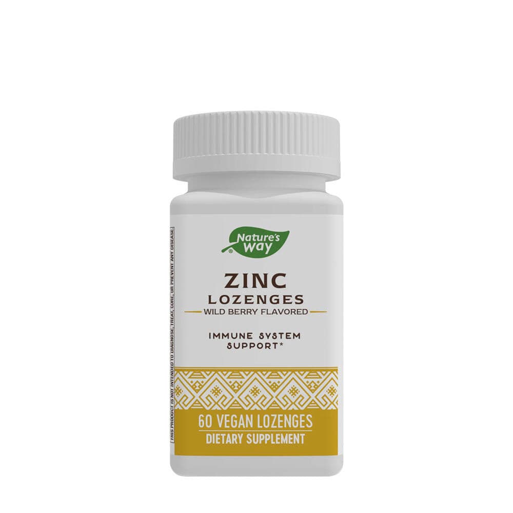Natures Way Zinc Lozenges  (60 Lozenges, Wild Berry)