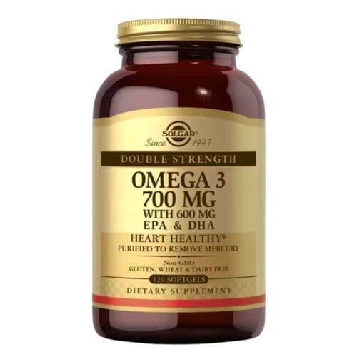 SOLGAR Double Strength Omega-3 (120 Softgels)