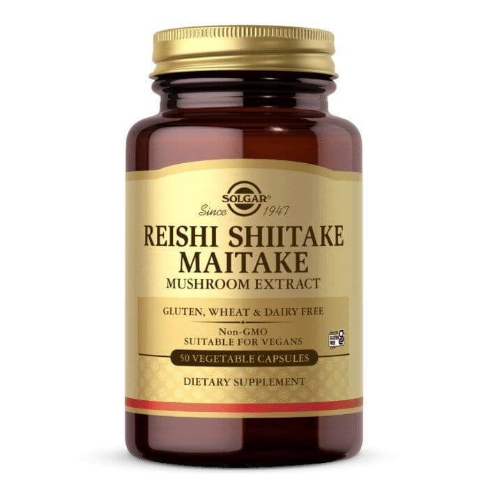 SOLGAR Reishi, Shiitake, Maitake – Mushroom Extract (50 vcaps)