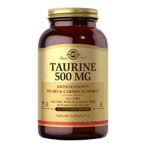SOLGAR Taurine 500 mg (250 Veg Caps)
