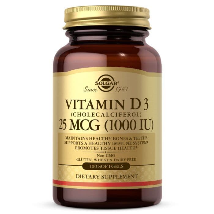 Vitamin D3, 25 mcg - 100 bløde kapsler