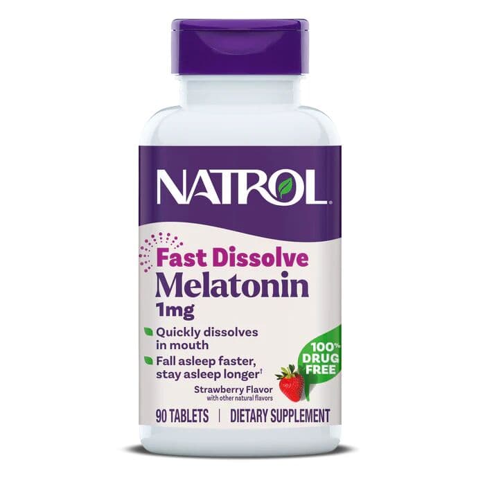 Natrol – Melatonin Fast Dissolve, 1mg – 90 tabs