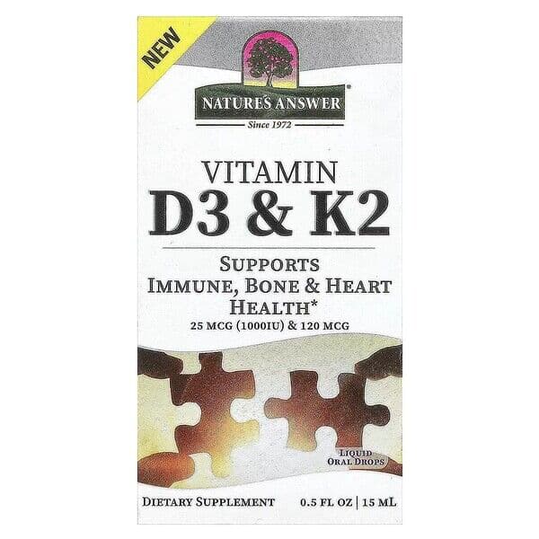 Vitamin D3 & K2 – 15 ml.