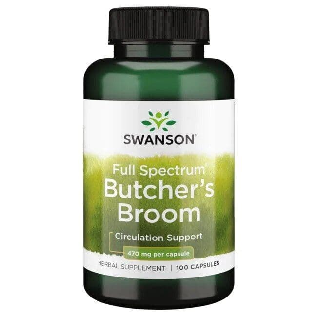 Full Spectrum Butcher's Broom, 470mg – 100 caps