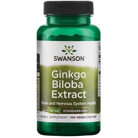 Ginkgo Biloba Extract, 120mg – 100 vcaps
