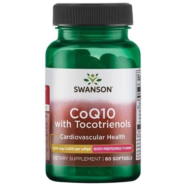 CoQ10, 100 mg (with 10mg Tocotrienols) - 60 softgels