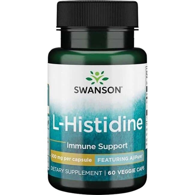 AjiPure L-Histidine, 500mg - 60 vcaps