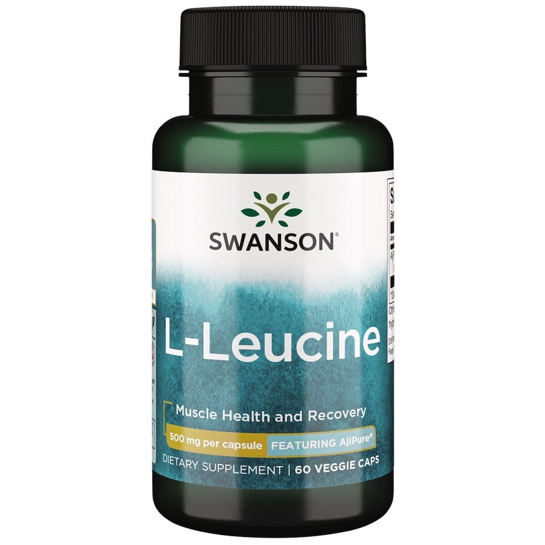 AjiPure L-Leucine, 500mg – 60 vcaps