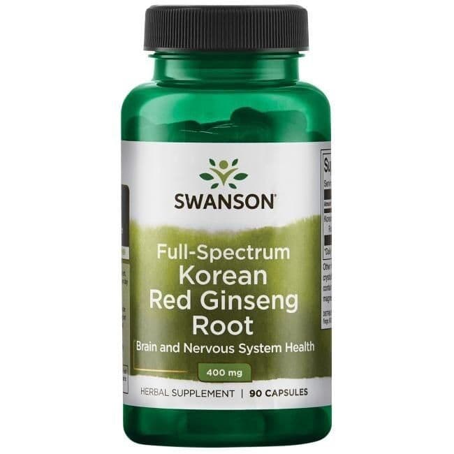 Full Spectrum Korean Red Ginseng Root, 400mg – 90 caps