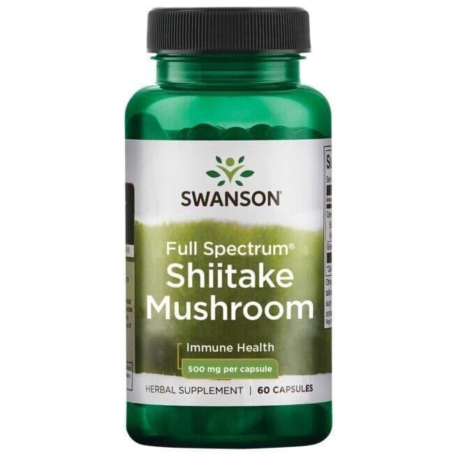 Full Spectrum Shiitake Mushroom, 500mg – 60 caps