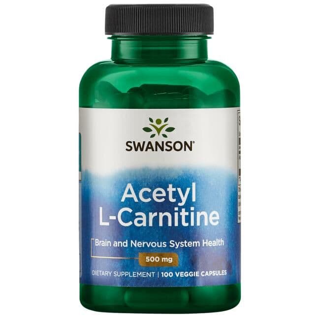 Acetyl L-Carnitine, 500mg - 100 vcaps