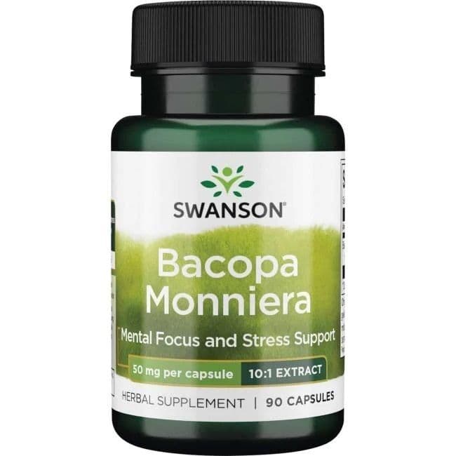 Bacopa Monnieri 10:1 Extract, 50mg – 90 caps