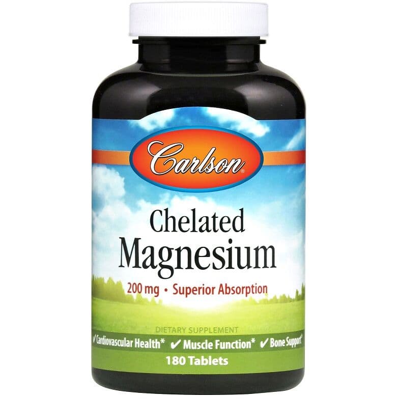 Chelated Magnesium, 200mg – 180 tablets