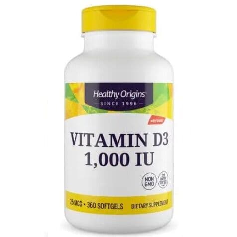 HEALTHY ORIGINS Vitamin D3 1000 IU (360 caps)