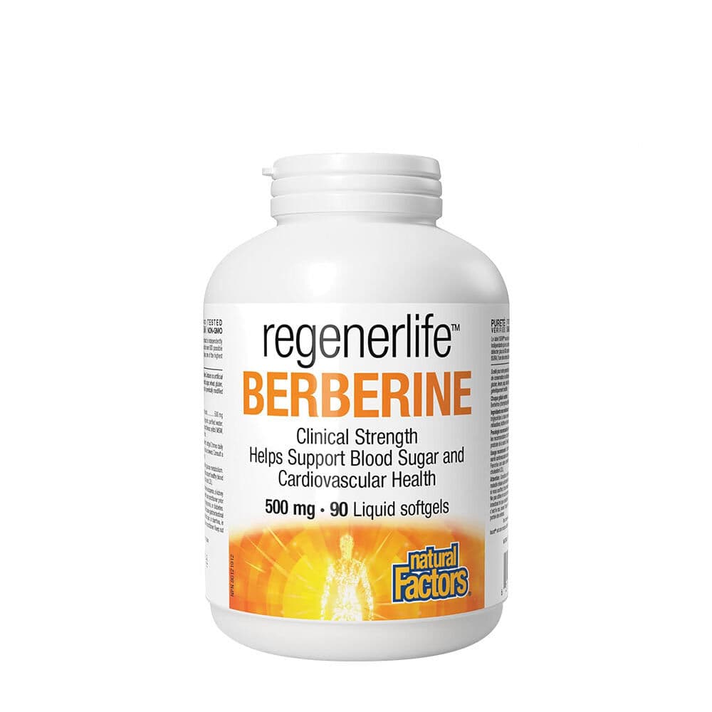Natural Factors Berberine LipoMicel Matrix – 500 mg Berberine (90 Softgels)