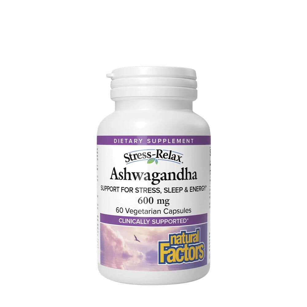 Natural Factors Ashwagandha 600 mg, Stress-Relax (60 Capsules)