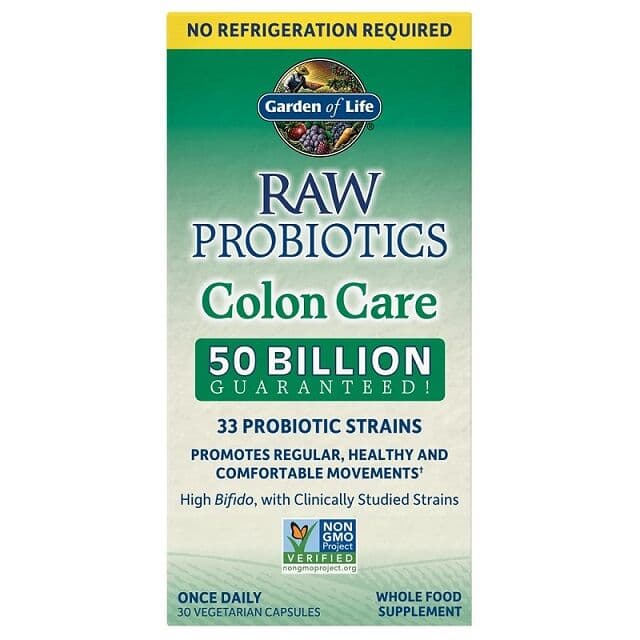 Raw Probiotics Colon Care - 30 vcaps