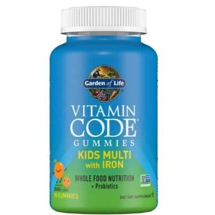 Vitamin Code Kids Multi with Iron Gummies, Orange – 90 gummies