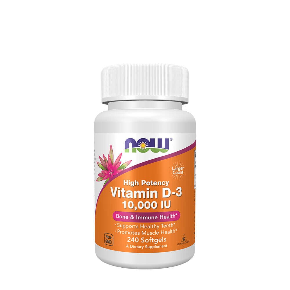 NOW Vitamin D-3 10,000 IU (240 Softgels)