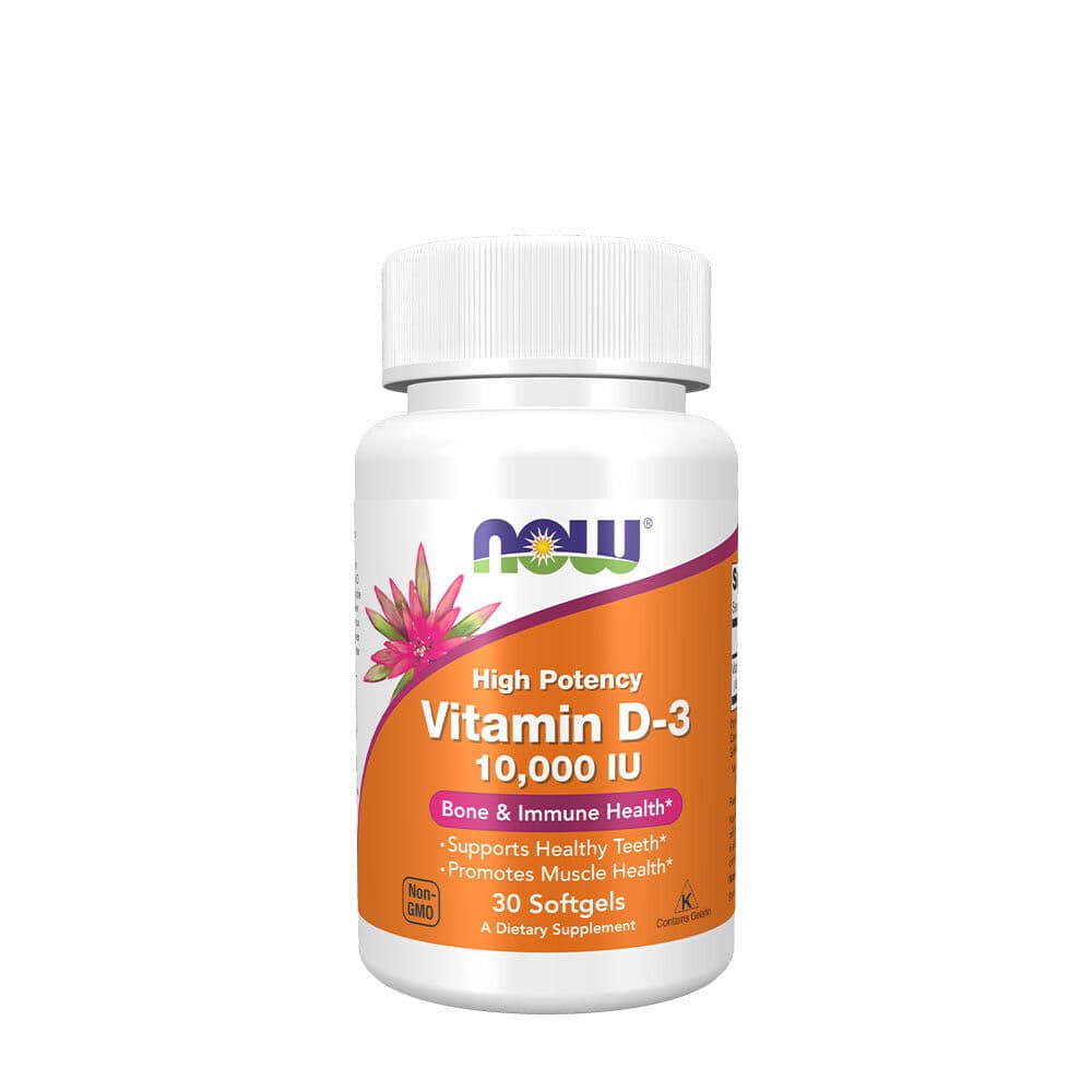 NOW Vitamin D-3 10,000 IU (30 Softgels)