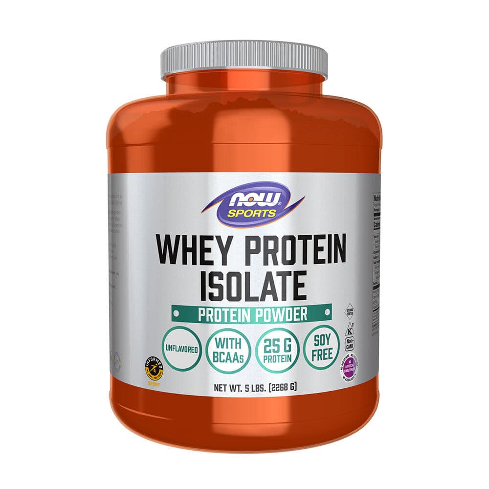 NOW Whey Protein Isolate (2268 g, Unflavored)