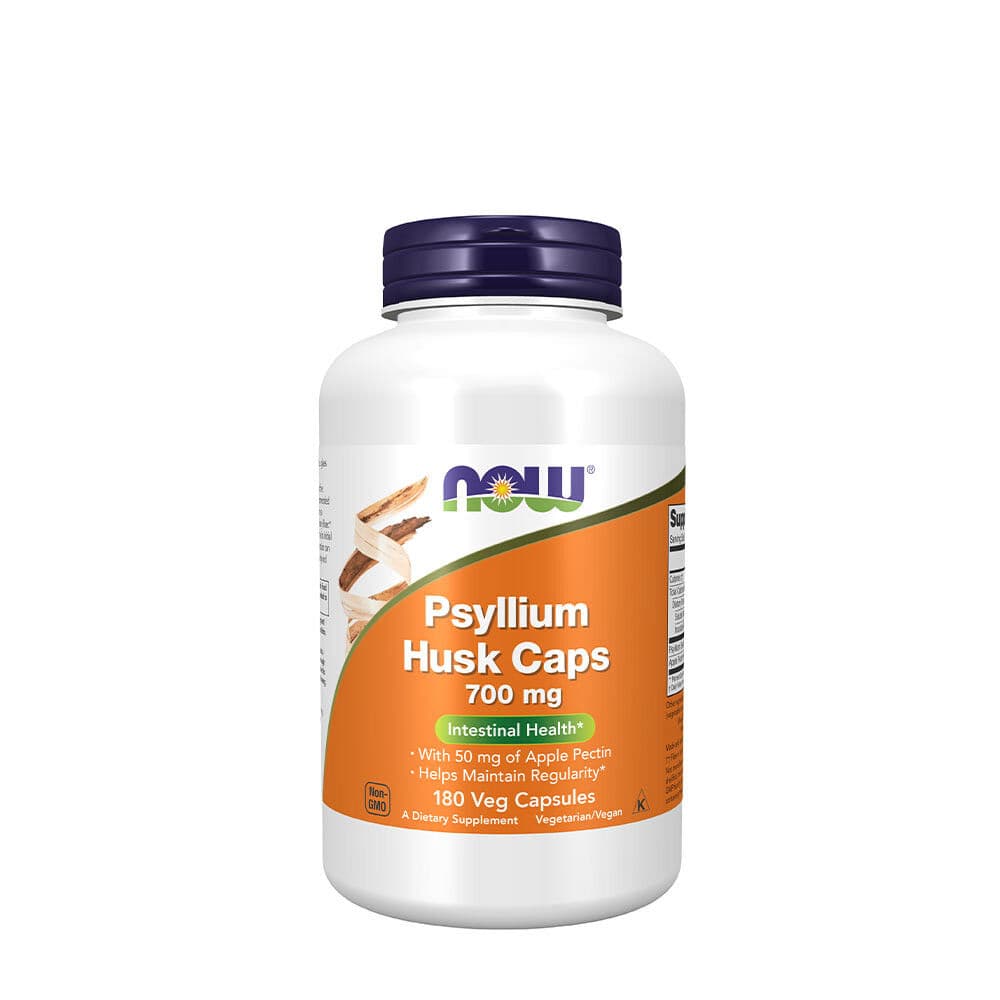 NOW Psyllium Husk 700 mg - 180 Veg Capsules