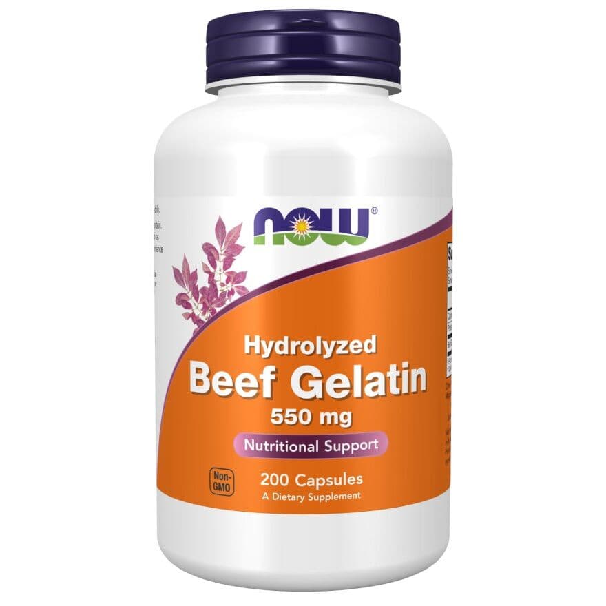 NOW Foods Beef Gelatin 550 mg (200 caps.)