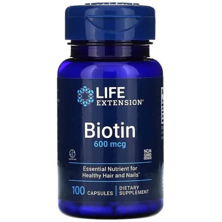 Biotin, 600mcg - 100 caps